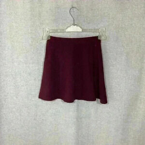 American Apparel Burgundy Mini Skirt Sz S LIKE NEW
